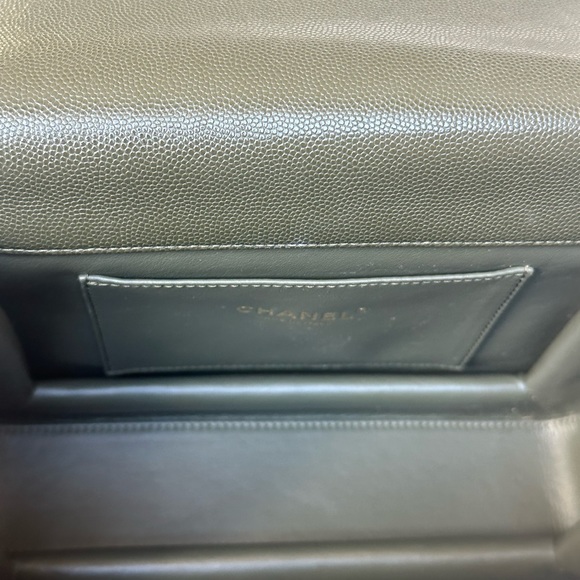 RARE SOLD OUT 🔥 Chanel Coco First Caviar Quilted Khaki Flap Bag - Picture 9 of 11